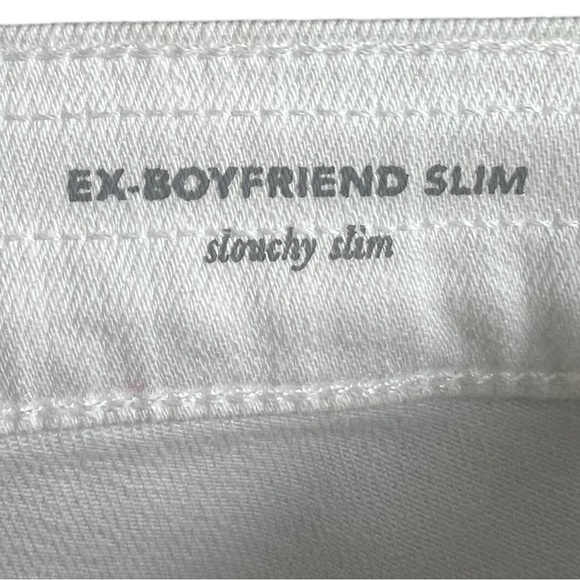 NWT AG EX BOYFRIEND SLIM WHITE JEANS - Picture 7 of 14